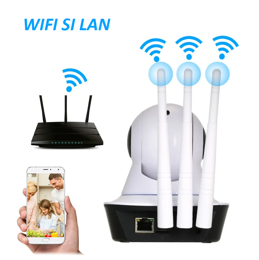 Camera Supraveghere interior, IP, 2MP, FULL HD, zi, noapte, WIFI, ICSEE PRO