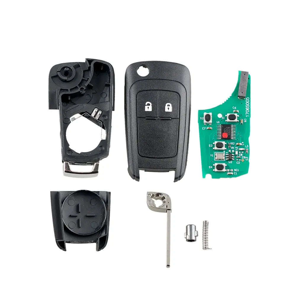 Cheie Auto Opel 2 Butoane, 433Mhz, Chip PCF4976, Lama HU100 BESEDER