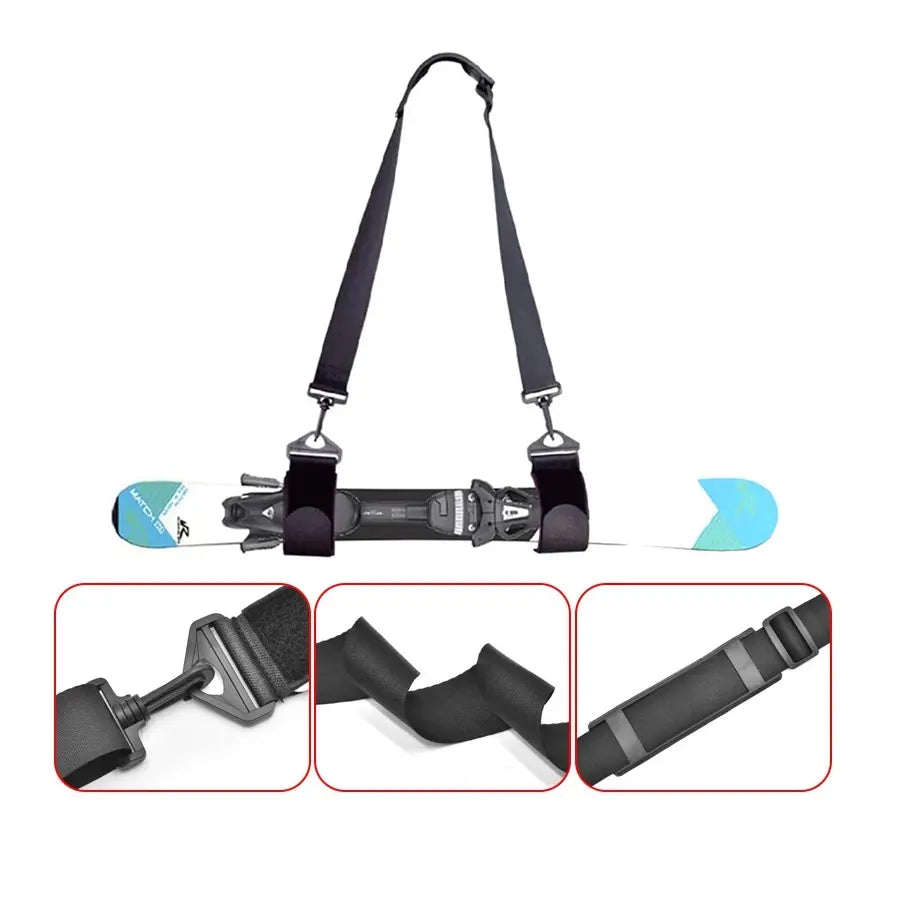 Curea Transport Schiuri Beseder - Accesoriu pentru Schi, negre