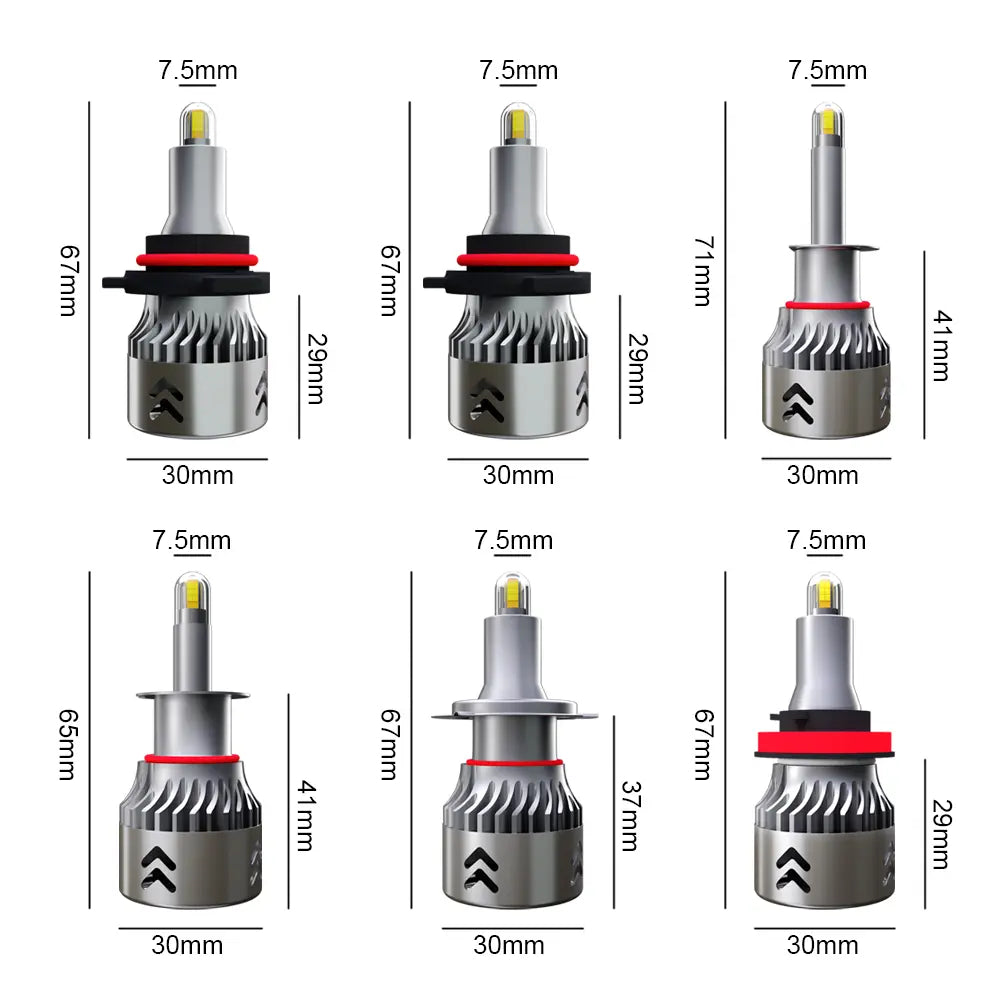 Set 2 Becuri led H7 70W M1904 Chip Led CSP TX3570, 8400lm, Radiator Aluminiu, Premium, BESEDER