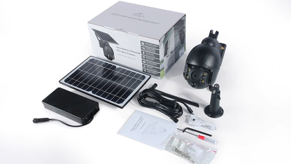 Cameră de Supraveghere 4G Exterior 3MP, Ubox, cu Panou Solar, Rotire, IP67, Comunicare Bidirecțională - BESEDER