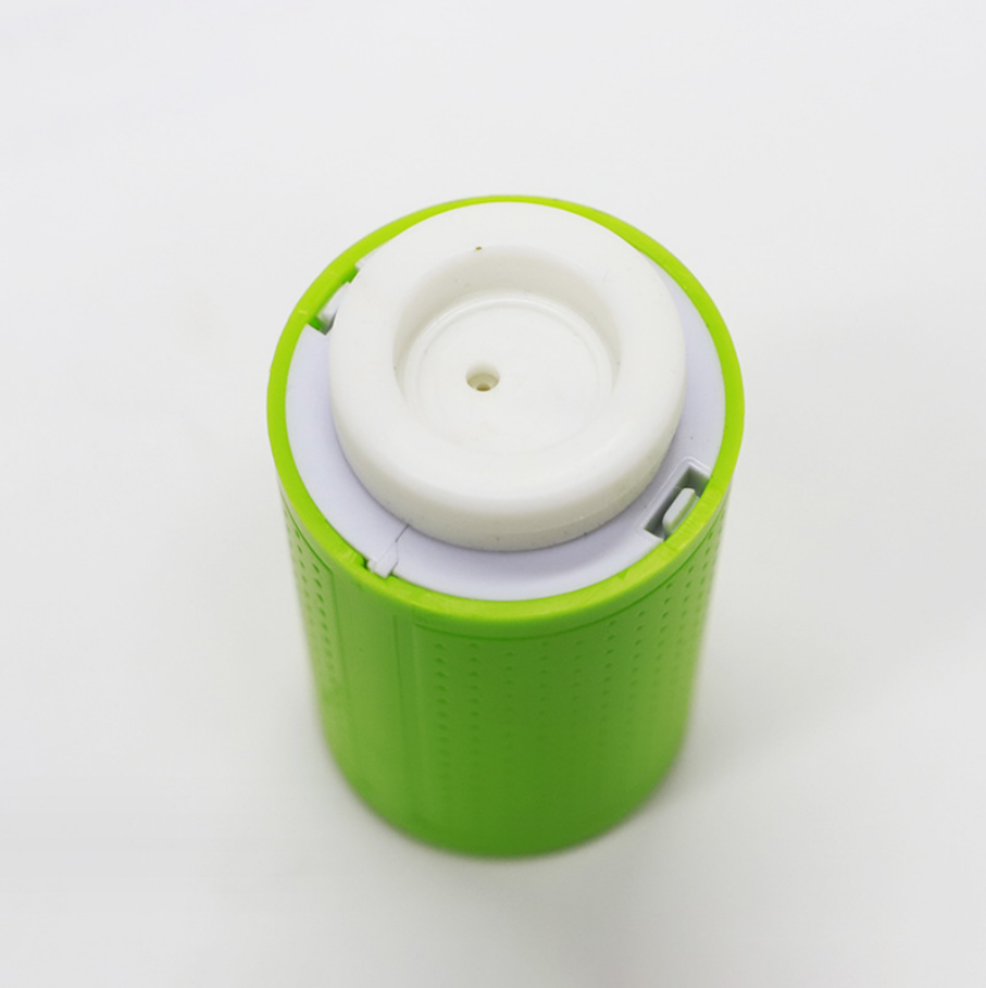 Aparat de vidat pungi, 6 pungi incluse, verde, reincarcabil
