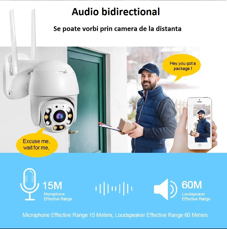 Camera Supraveghere PTZ QHD 4MP WIFI LS-QW25 ICSEE PRO, BESEDER