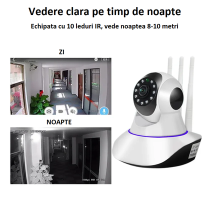 Camera Supraveghere interior, IP, 2MP, FULL HD, zi, noapte, WIFI, ICSEE PRO