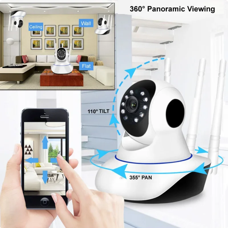 Camera Supraveghere interior, IP, 2MP, FULL HD, zi, noapte, WIFI, ICSEE PRO