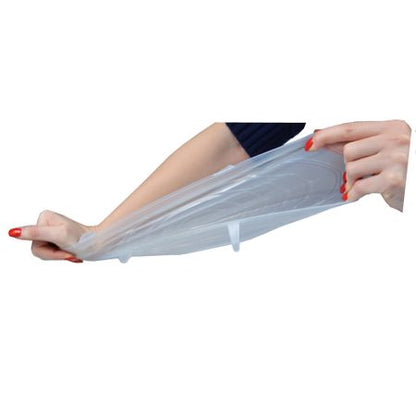 Capace din silicon pentru vase, extensibile, reutilizabile, albastru transparent