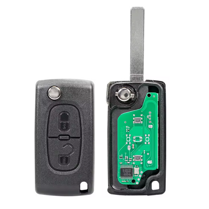 Cheie auto completa 2 butoane Citroen Peugeot 433MHz ID46 CE0536 BESEDER