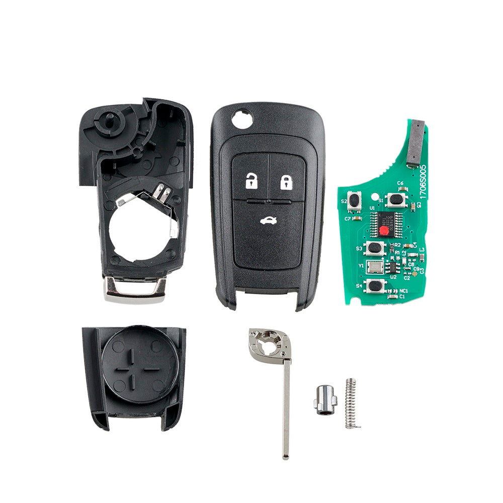 Cheie auto completă Opel Chevrolet 3 butoane, 433 Mhz, Chip PCF7946 BESEDER