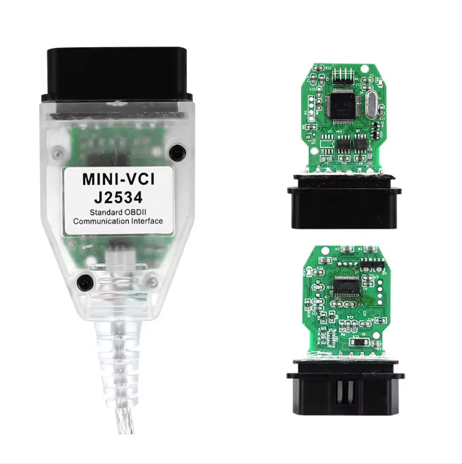 Interfață diagnoză Mini-VCI J2534 FT232RL OBD2 Toyota și Lexus, TIS Techstream, BESEDER