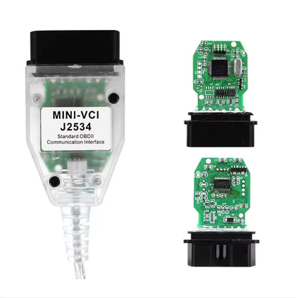 Interfață diagnoză Mini-VCI J2534 FT232RL OBD2 Toyota și Lexus, TIS Techstream, BESEDER