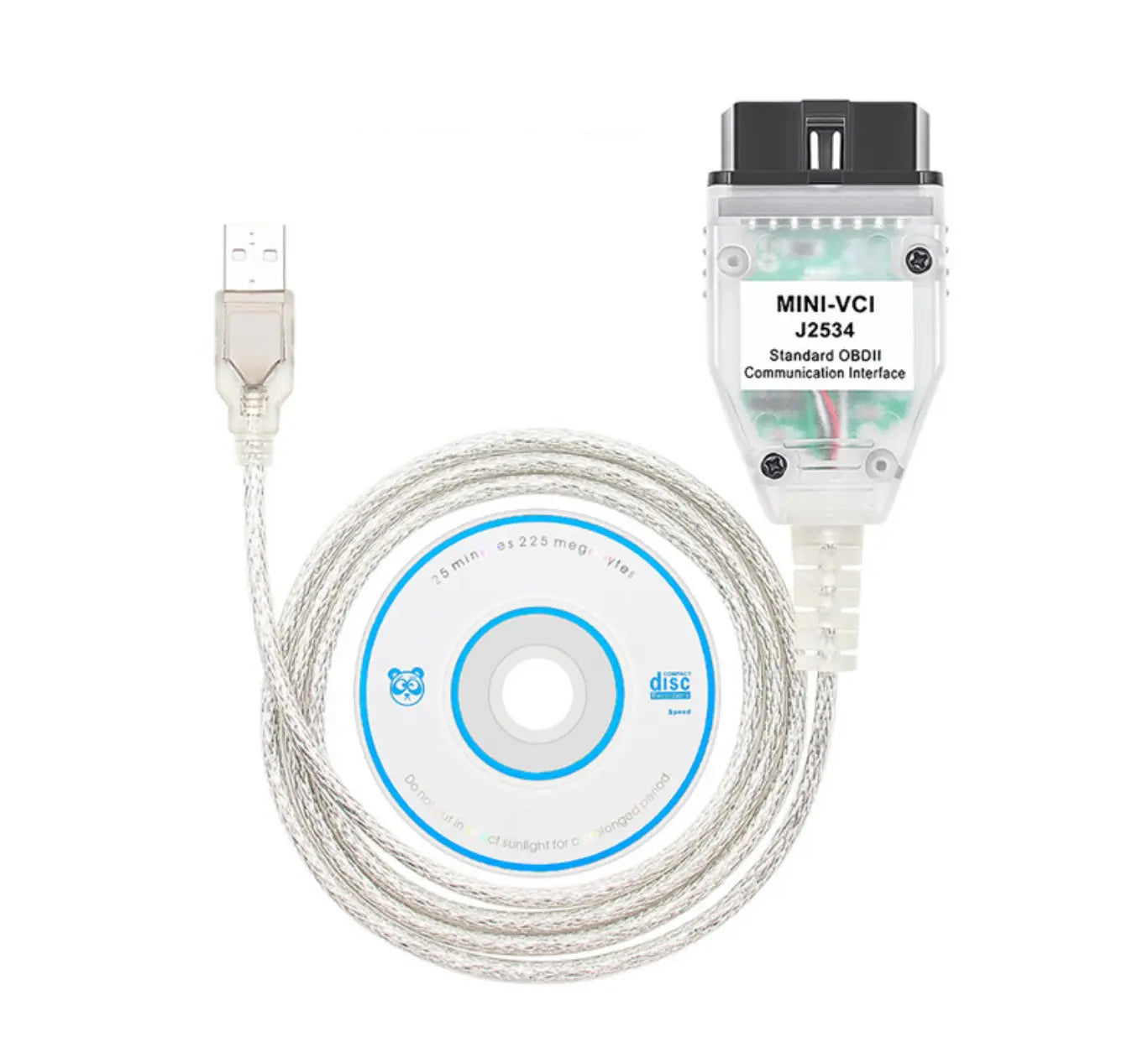 Interfață diagnoză Mini-VCI J2534 FT232RL OBD2 Toyota și Lexus, TIS Techstream, BESEDER
