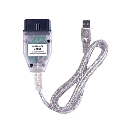 Interfață diagnoză Mini-VCI J2534 FT232RL OBD2 Toyota și Lexus, TIS Techstream, BESEDER