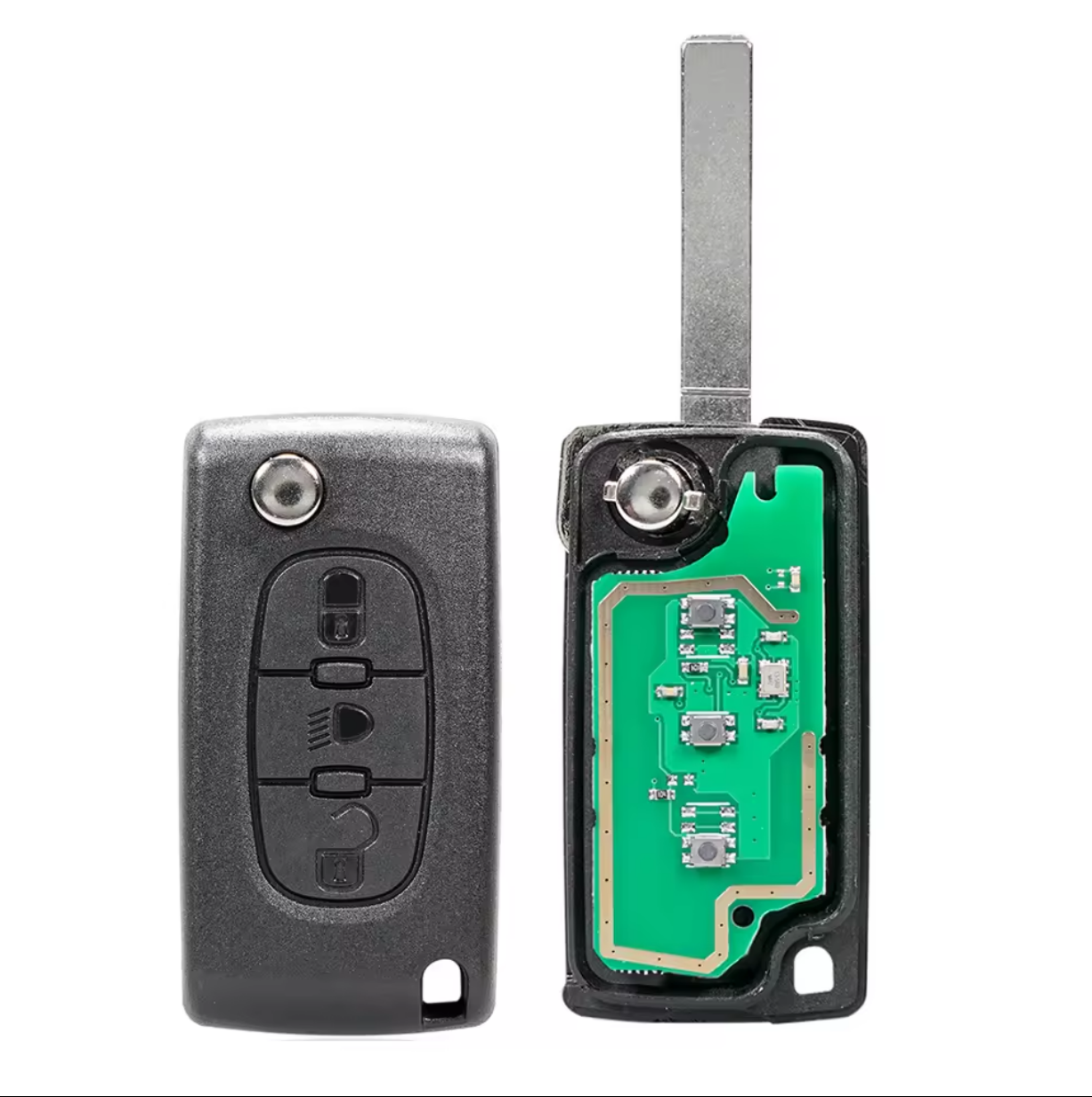Cheie auto completă Citroen Peugeot CE0536 buton far 433MHz ID46 Chip BESEDER