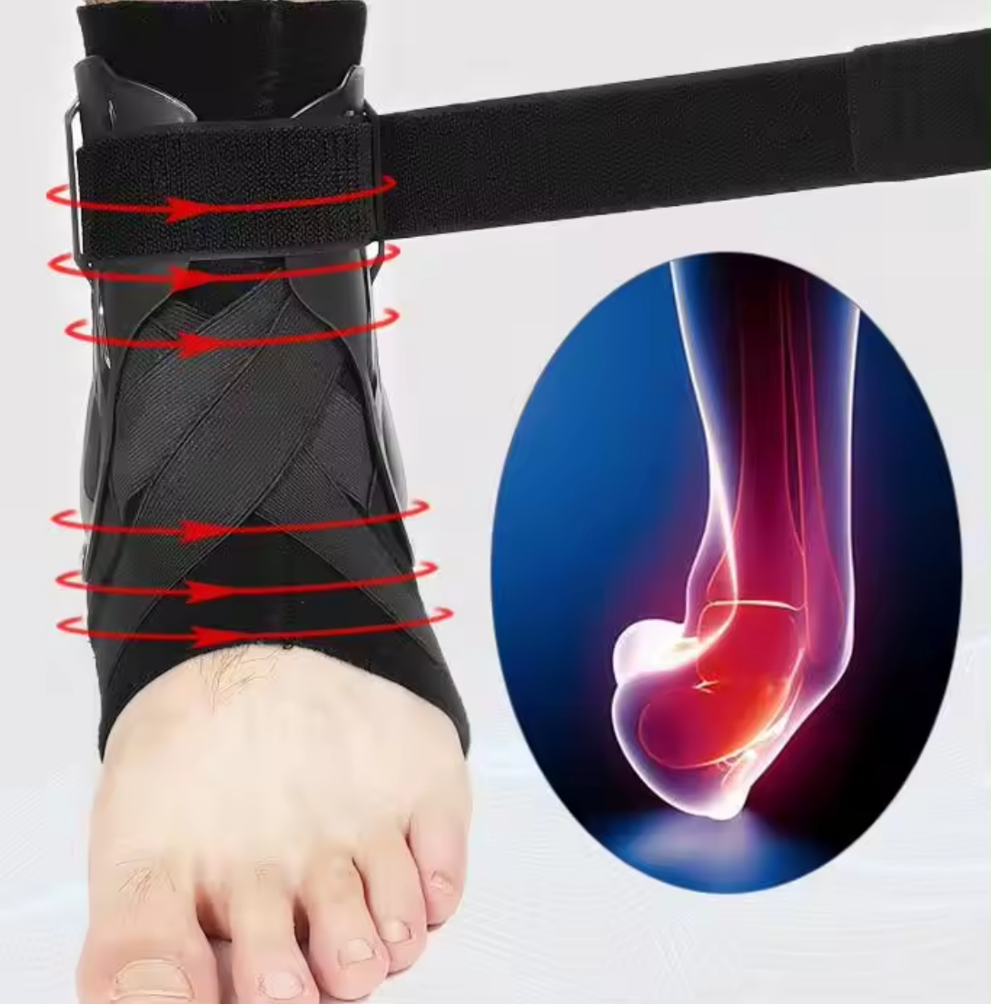 Suport sustinere glezna, cu stabilizare, neopren, plastic, velcro
