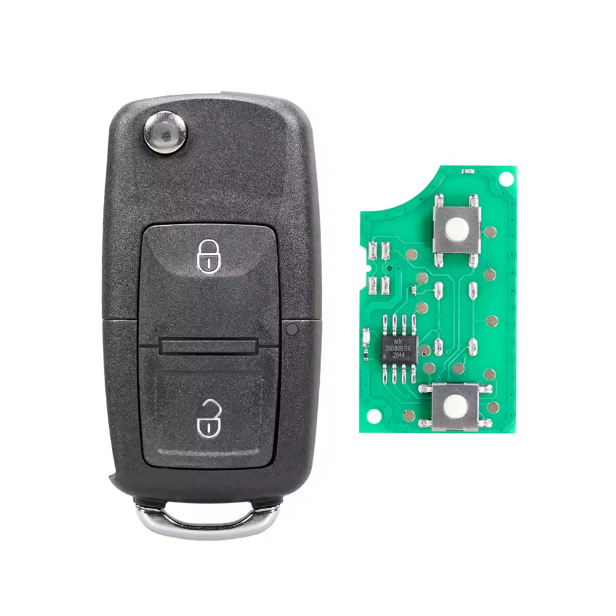 Cheie Auto Completă 1J0959753CT VW Skoda Seat 2 Butoane, 433 MHz, ID48 BESEDER