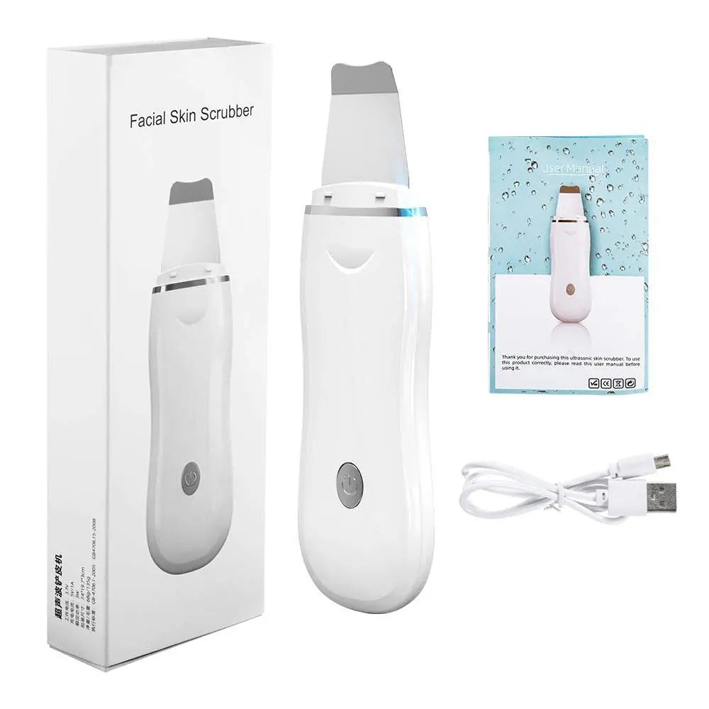 Aparat de curatare faciala cu microvibratii, lifting ten, skin scrubber, indepartare puncte negre