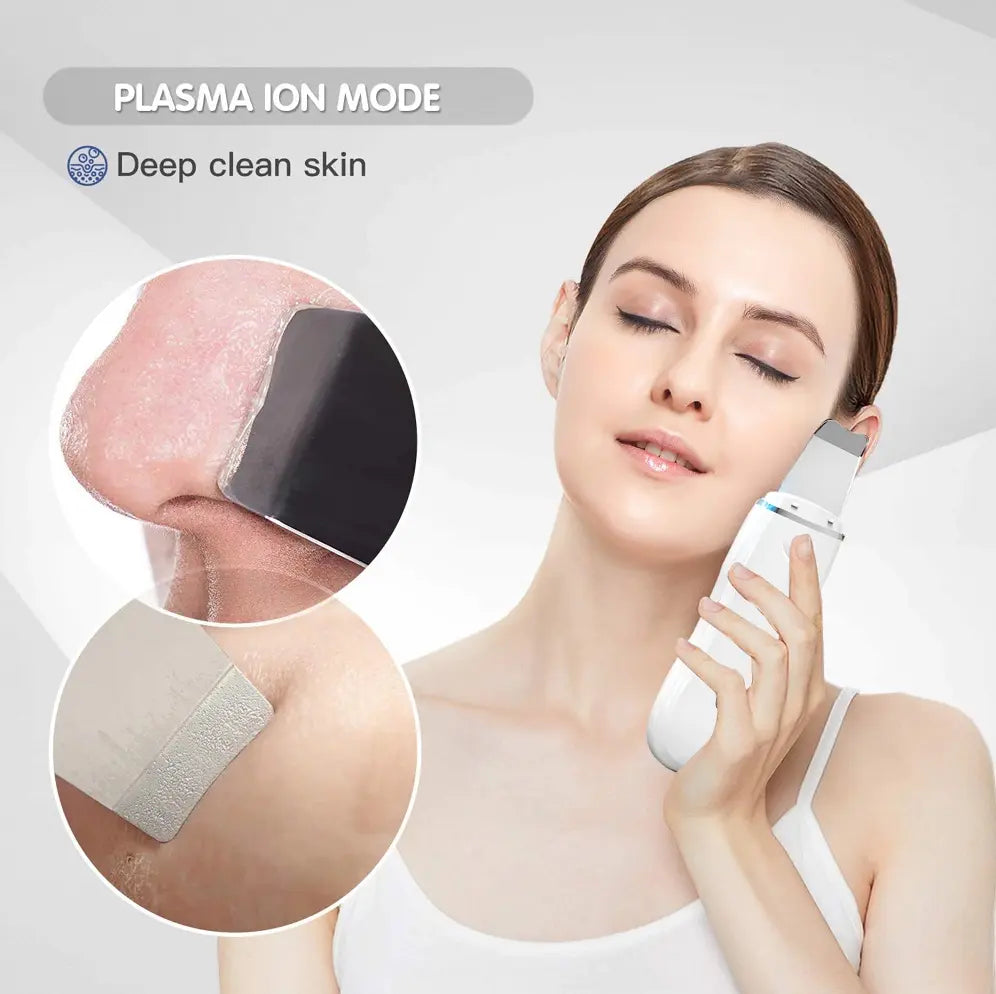 Aparat de curatare faciala cu microvibratii, lifting ten, skin scrubber, indepartare puncte negre