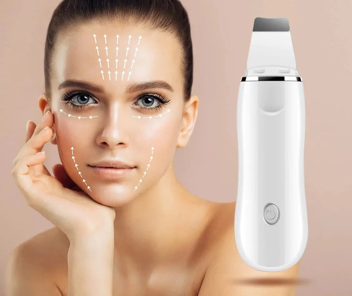 Aparat de curatare faciala cu microvibratii, lifting ten, skin scrubber, indepartare puncte negre