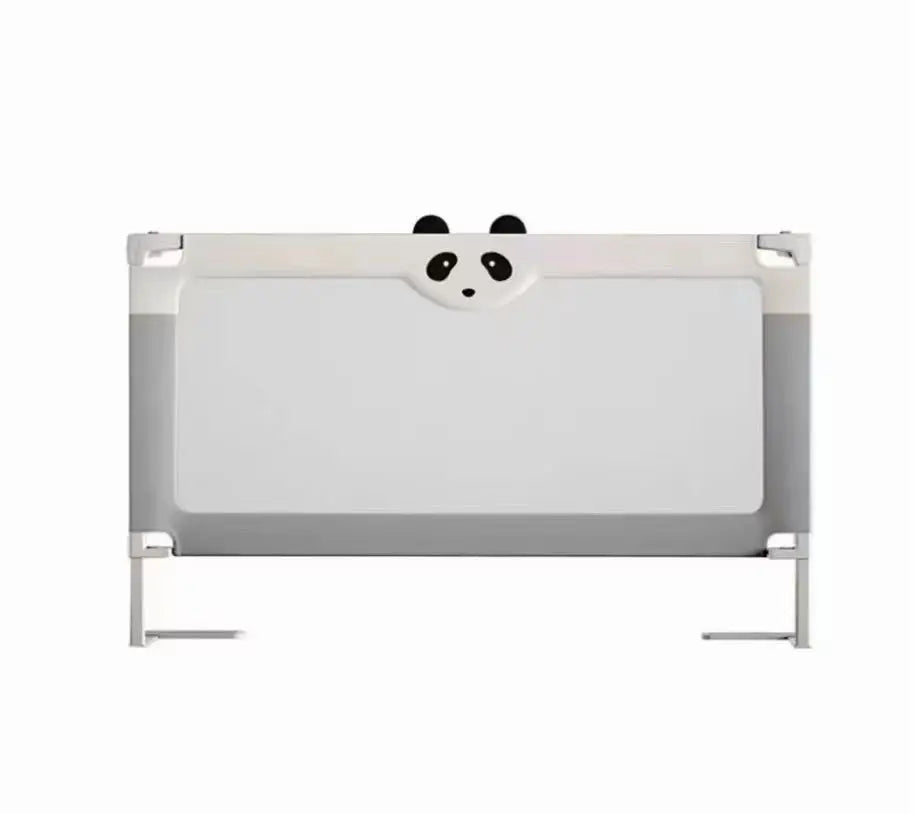 Barieră protecție pat copii pliabilă, montaj rapid, metalică, gri, BESEDER