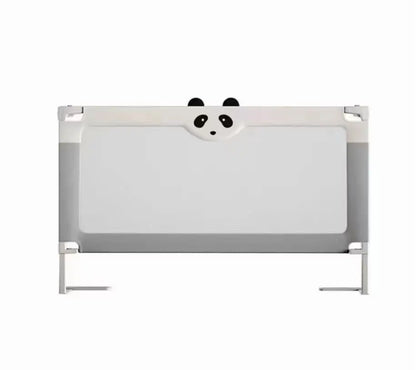 Barieră protecție pat copii pliabilă, montaj rapid, metalică, gri, BESEDER