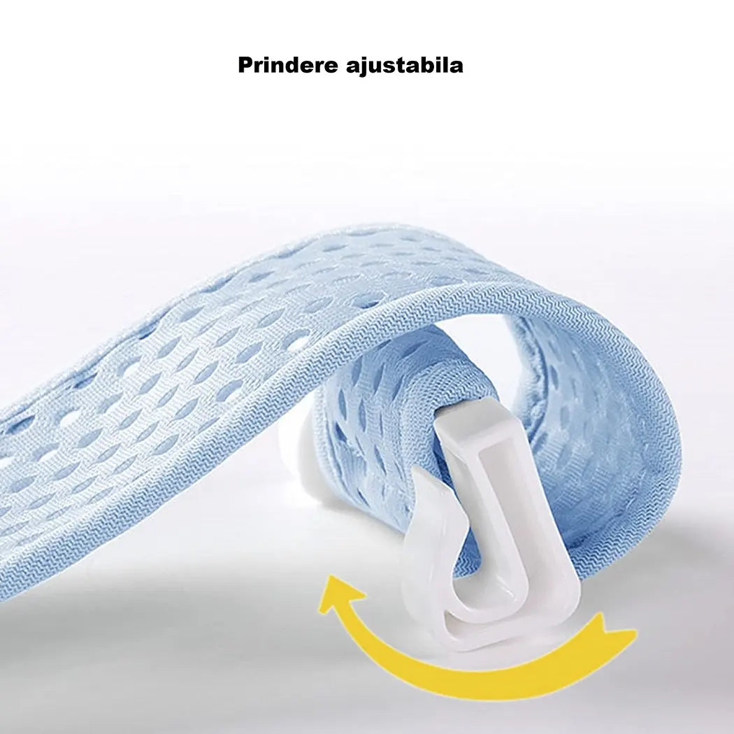 Cădiță pliabilă cu hamac ergonomic, termometru, BESEDER - ideală pentru bebeluși
