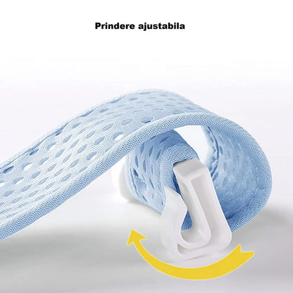 Cădiță pliabilă cu hamac ergonomic, termometru, BESEDER - ideală pentru bebeluși