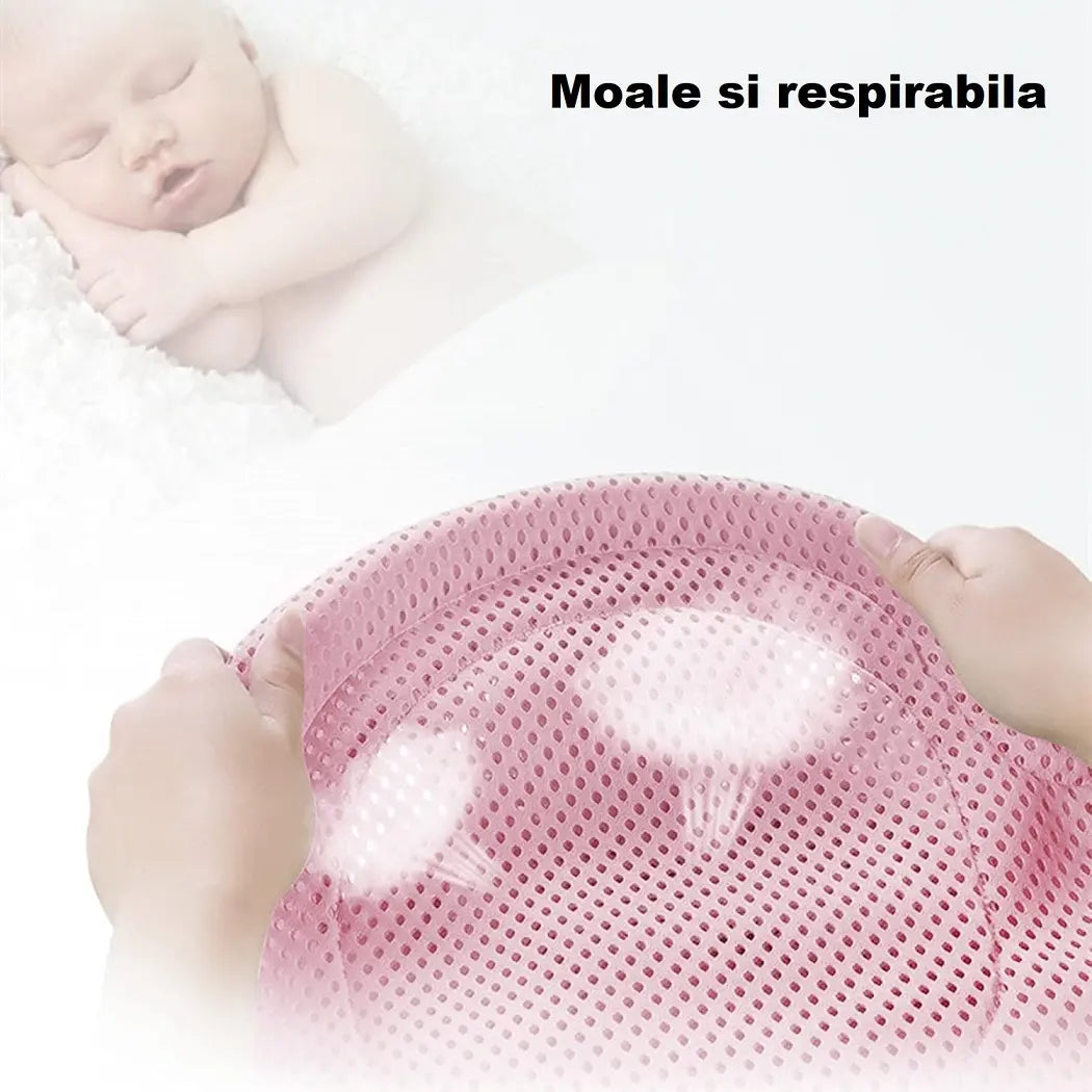 Cădiță pliabilă cu hamac ergonomic, termometru, BESEDER - ideală pentru bebeluși