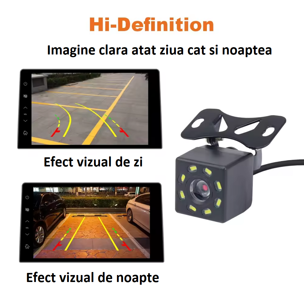 Camera marsarier cu 8 leduri, rezistenta la apa si praf