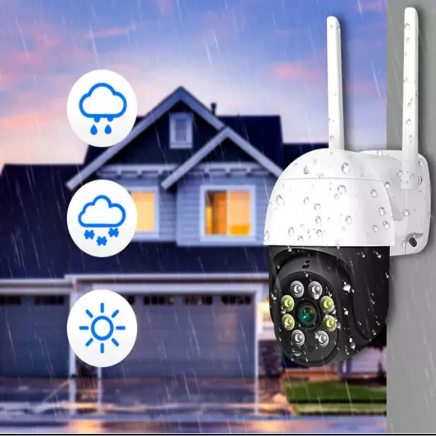 Cameră Supraveghere Smart BESEDER 4MP QHD, WiFi, Zoom 4X, Tuya, Night Vision