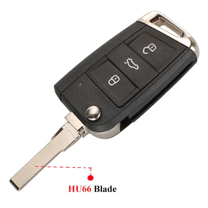 Carcasă cheie pentru Volkswagen Skoda Seat, lamă HU66, BESEDER