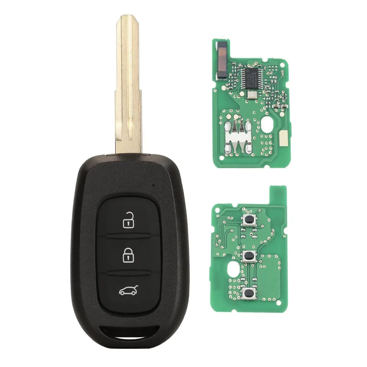 Cheie Auto Completă Dacia Logan Sandero Duster Renault 434MHz Chip PCF7961M BESEDER