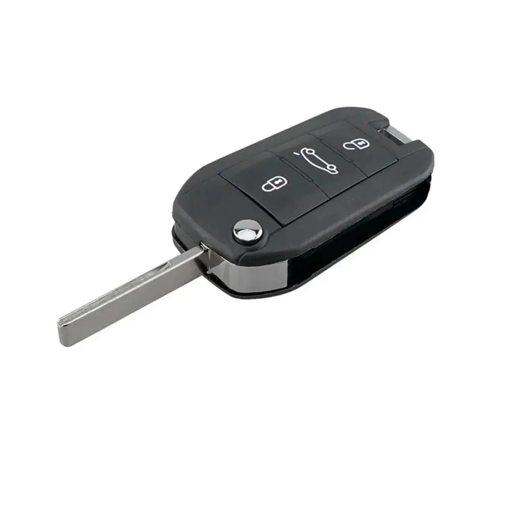Cheie completă Peugeot Citroen BESEDER, 3 butoane, 433Mhz, HU83, Cip 46, Portbagaj