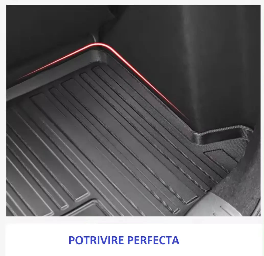 Covoraș Portbagaj Volvo V90 2017-2022, TPE, Rezistent la Apă și Murdărie, Design Antiderapant, BESEDER