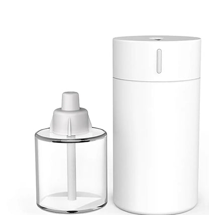Difuzor Aromaterapie Premium 100ml BESEDER, Lumina de Veghe, USB, Pentru Cameră sau Mașină, cu 10ml Ulei Esențial Iasomie