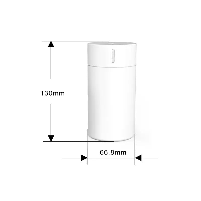 Difuzor Aromaterapie Premium 100ml BESEDER, Lumina de Veghe, USB, Pentru Cameră sau Mașină, cu 10ml Ulei Esențial Iasomie