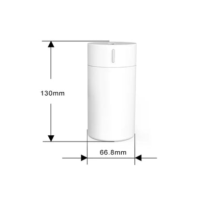 Difuzor Aromaterapie Premium 100ml BESEDER, Lumina de Veghe, USB, Pentru Cameră sau Mașină, cu 10ml Ulei Esențial Iasomie