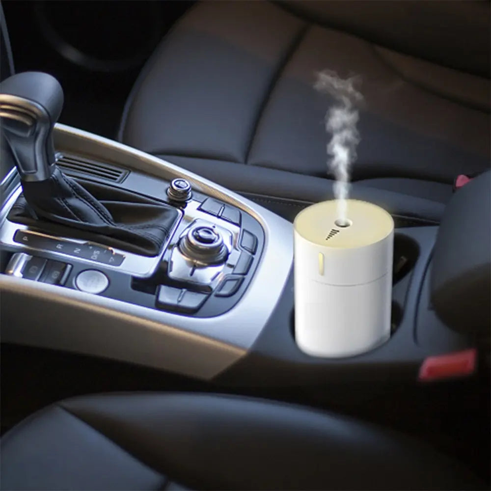 Difuzor Aromaterapie Premium 100ml BESEDER, Lumina de Veghe, USB, Pentru Cameră sau Mașină, cu 10ml Ulei Esențial Iasomie