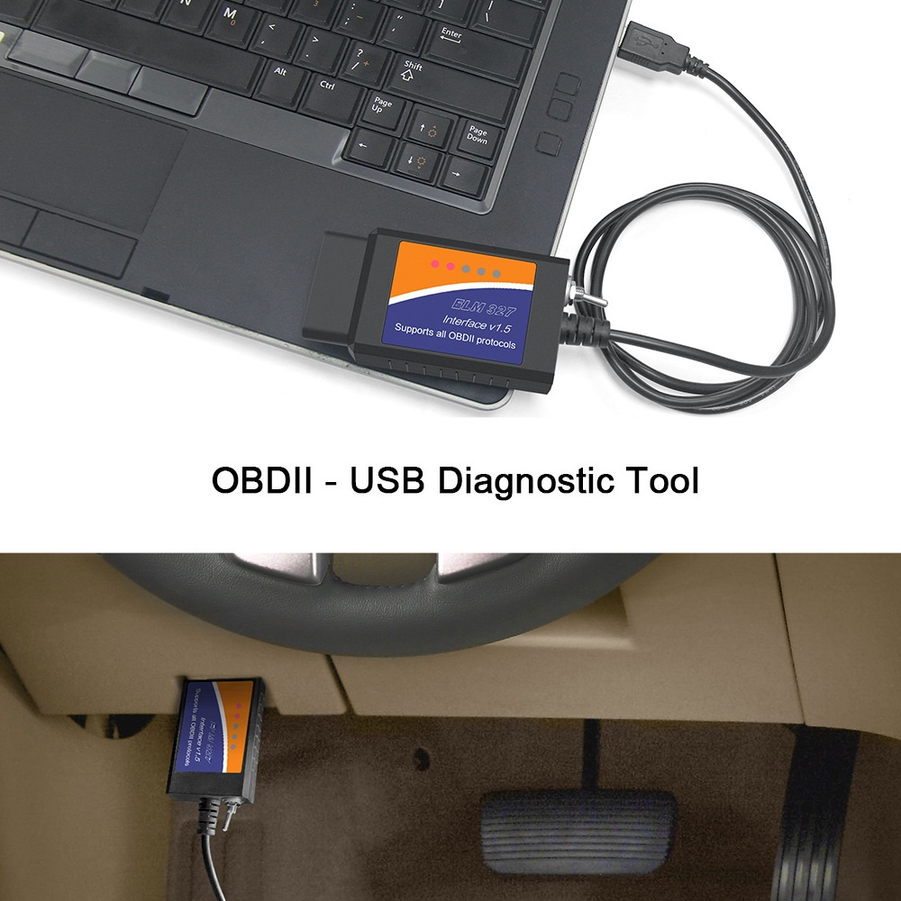 Interfata Diagnoza Auto ELM327 USB, chip 25k80 si CH340, MS CAN, HS CAN, FORScan BESEDER