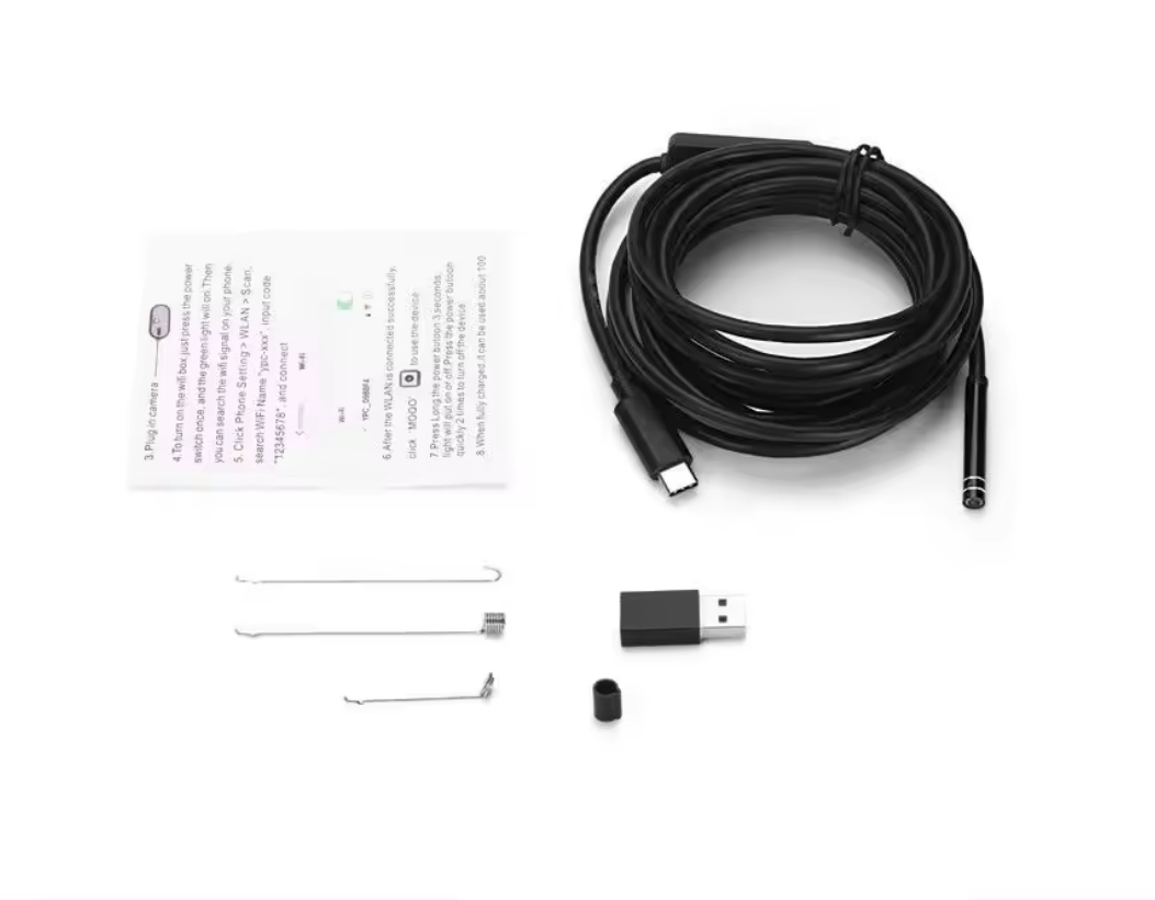 Camera Endoscope, USB Tip C, HD, Flexibila, 5.5 mm, 6 Leduri