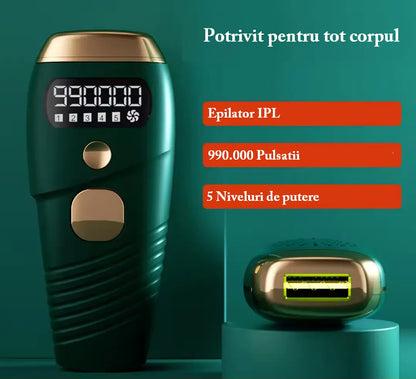Epilator IPL W1092 pentru epilare definitivă, BESEDER, 5 trepte de intensitate