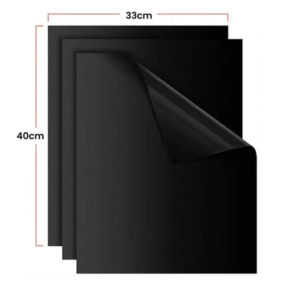 Set de 3 Foliile Antiaderente pentru Grătar, Teflon, BBQ Grill Mat, Rezistente la Căldură