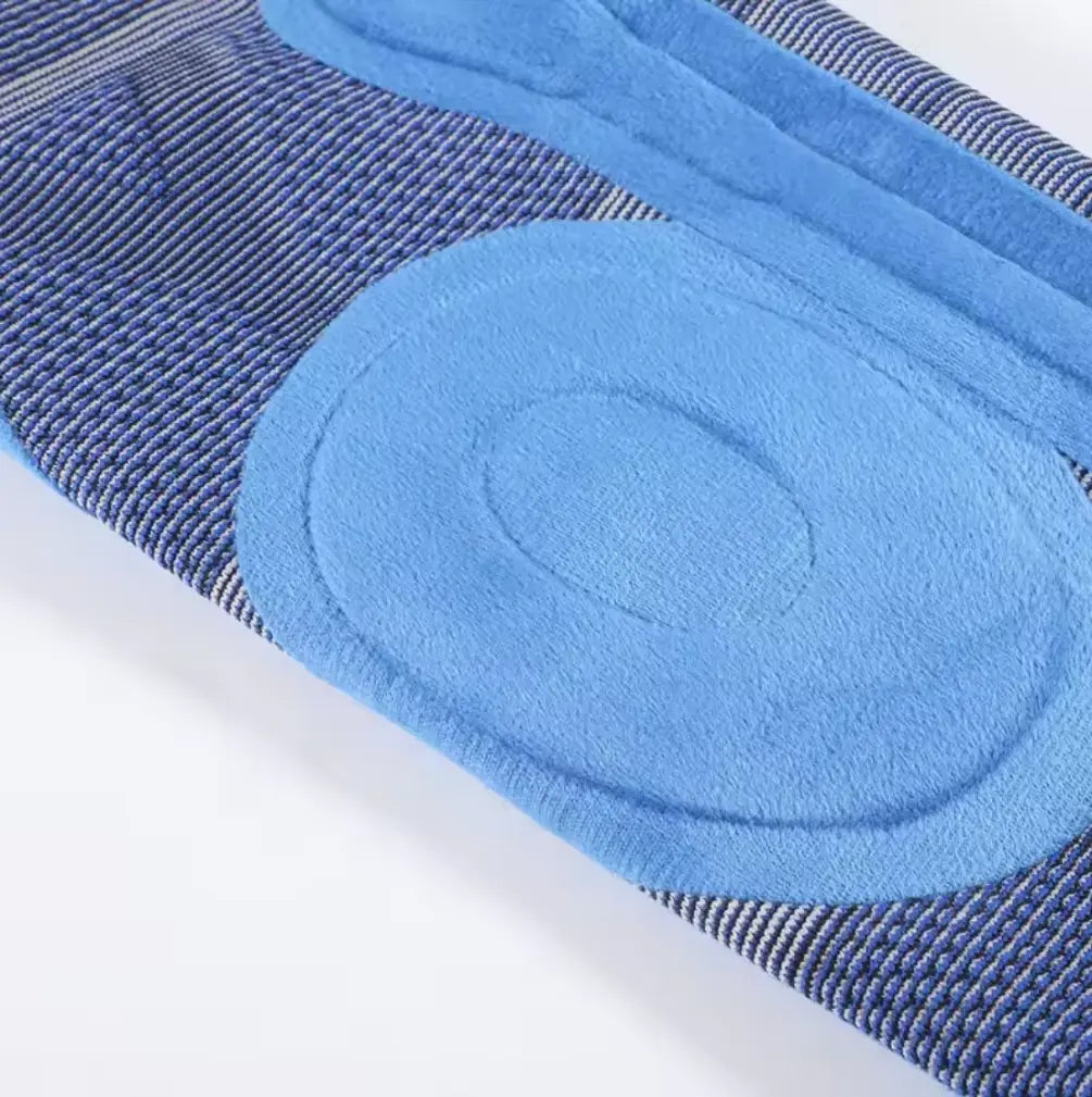 Genunchiera pentru activitati sportive, din material respirabil, cu arcuri metalice, pernuta silicon