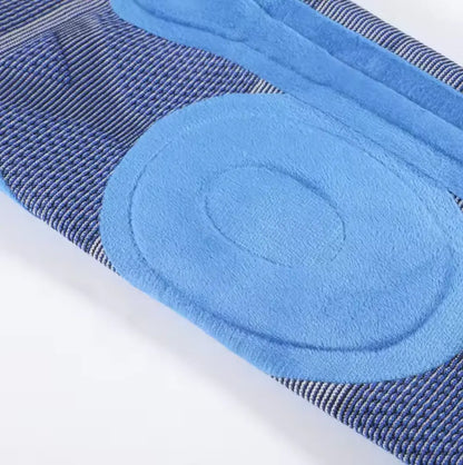 Genunchiera pentru activitati sportive, din material respirabil, cu arcuri metalice, pernuta silicon