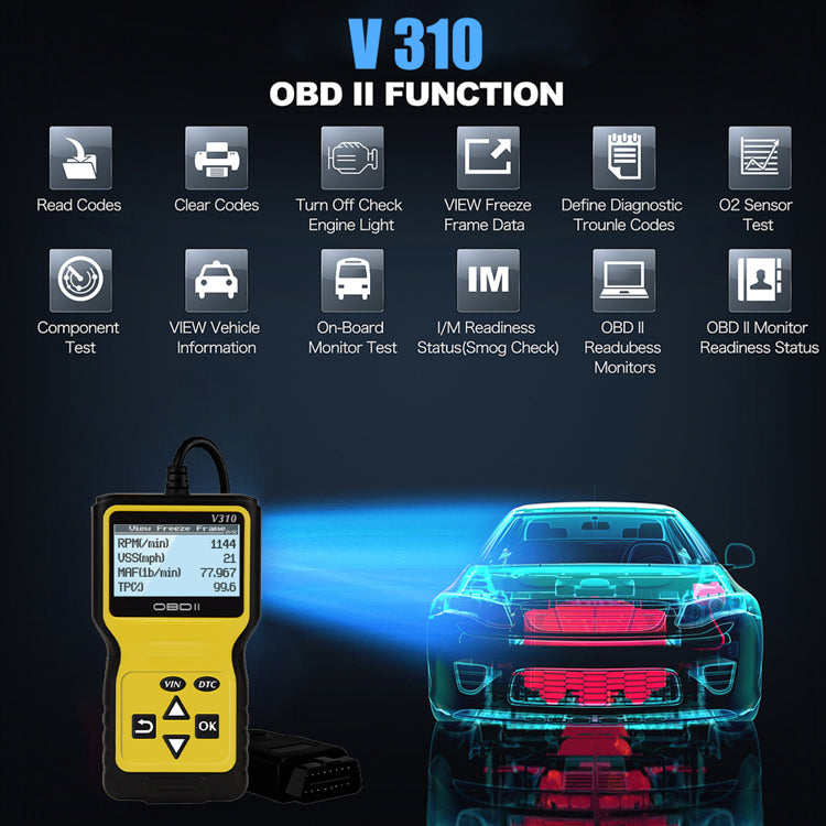 Interfata diagnoza auto V310 OBD2/EOBD, multimarca, BESEDER