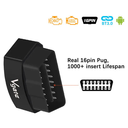 ICar3 Vgate Diagnoză Auto Bluetooth Avansat și Compact BESEDER