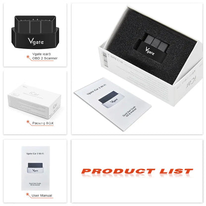 ICar3 Vgate Diagnoză Auto Bluetooth Avansat și Compact BESEDER