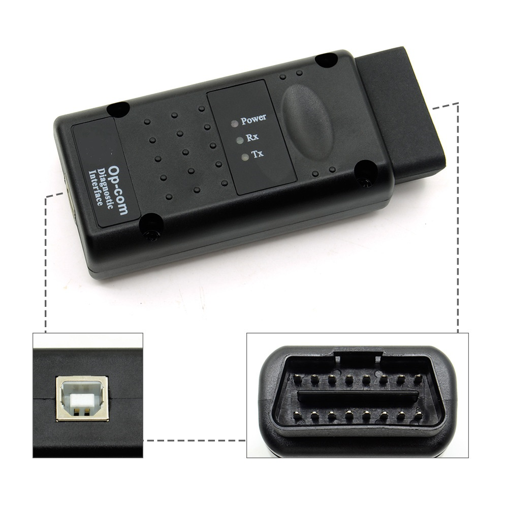 Interfață Diagnoză Auto Dedicata Opcom OBD2 pentru Opel - Diagnosticare și Programare CAN bus, chip PIC18F458 BESEDER