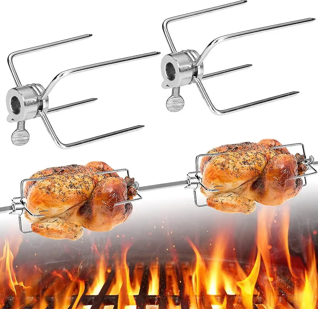 Kit Rotisor Universal pentru Grătar, Oțel Inoxidabil, 820 mm, Montare Ușoară, Accesorii Complete, BESEDER