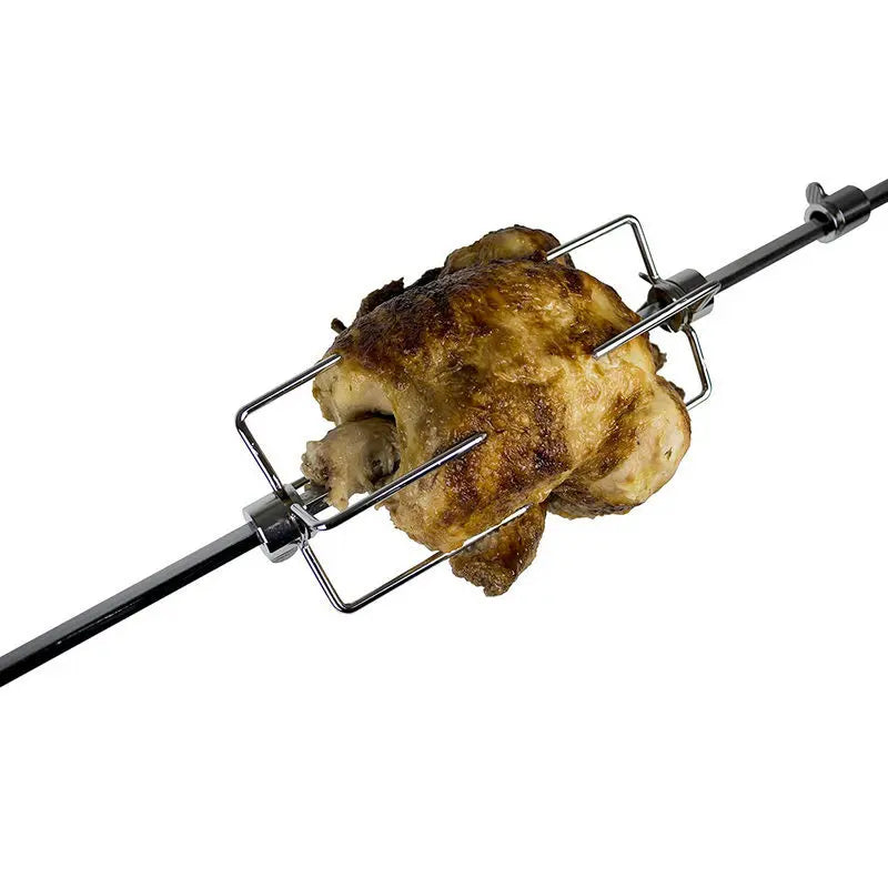 Kit Rotisor Universal pentru Grătar, Oțel Inoxidabil, 820 mm, Montare Ușoară, Accesorii Complete, BESEDER