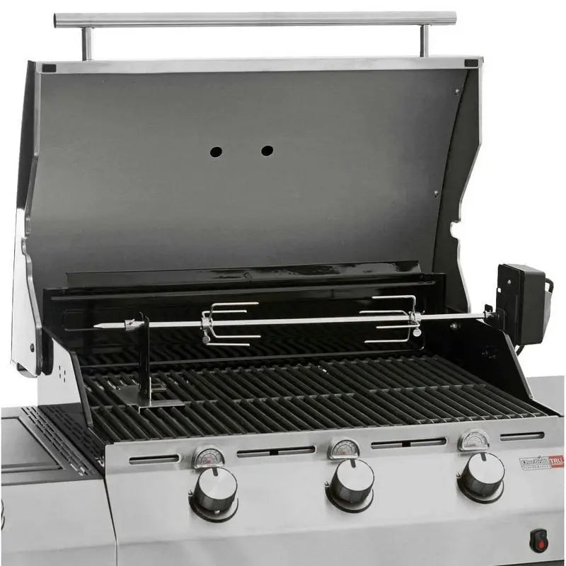 Kit Rotisor Universal pentru Grătar, Oțel Inoxidabil, 820 mm, Montare Ușoară, Accesorii Complete, BESEDER